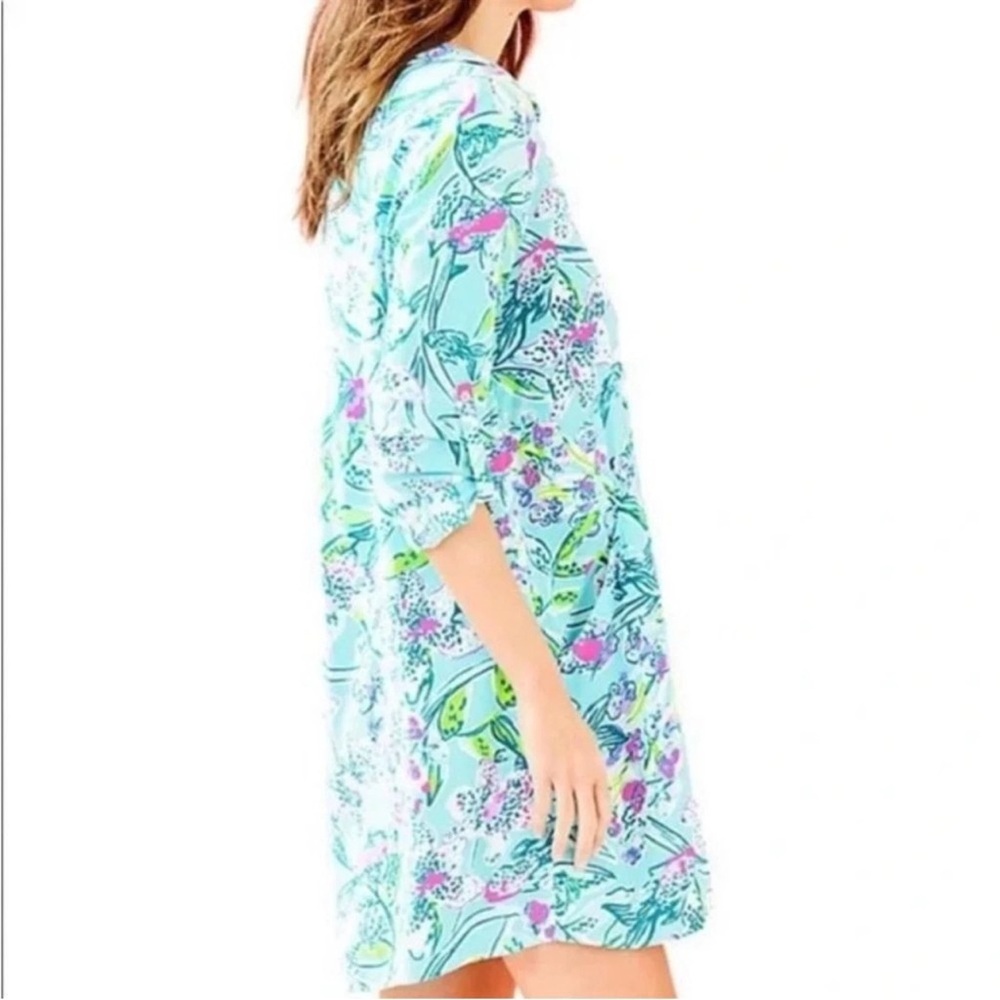 NWT Lilly Pulitzer-Lilith Tunic Dress Bali Blue Sway This Way - Picture 3 of 6